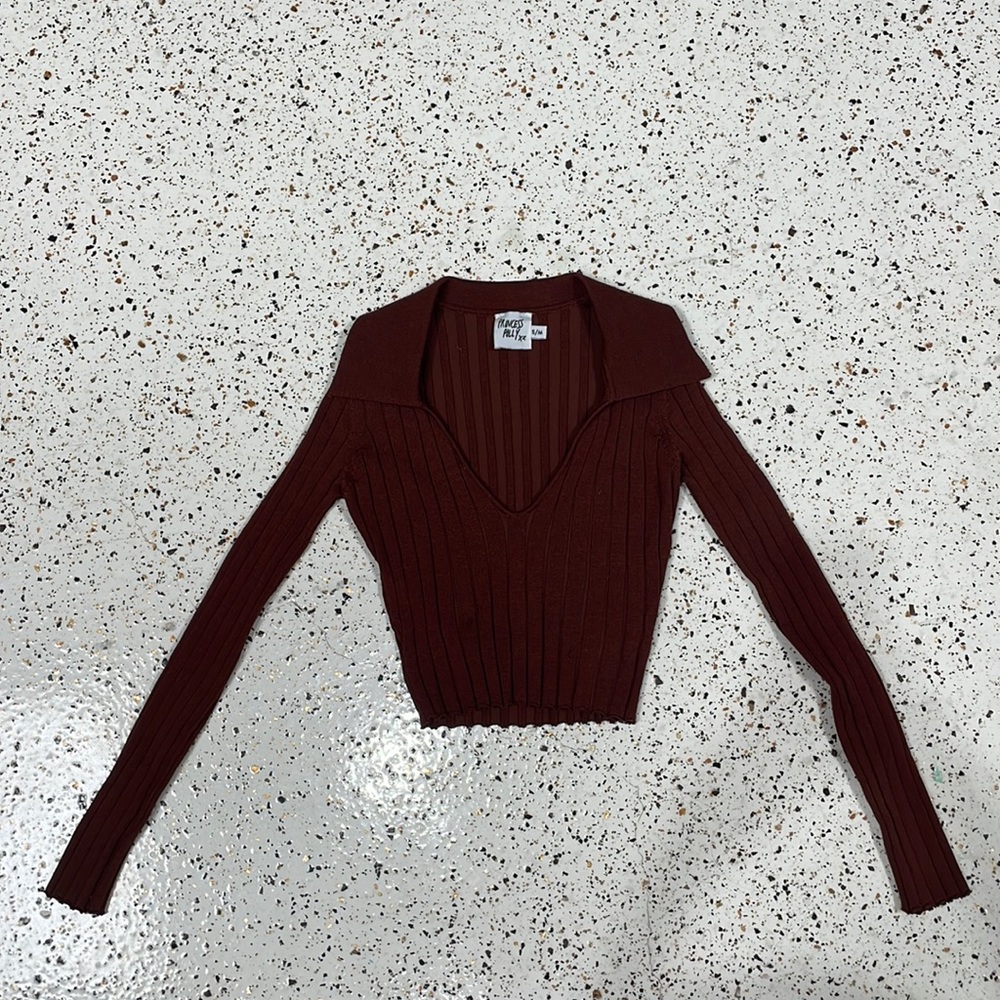 Princess Polly Brown Crop Top